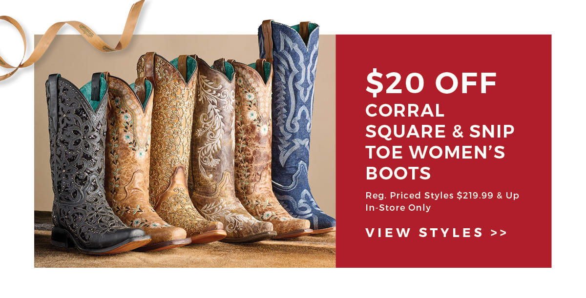 Cavender's 2024 Christmas Countdown Sale | Boots & Shoes | Cavenders